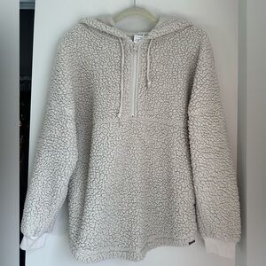 PINK Victoria’s Secret Plush Cream Sherpa Pullover